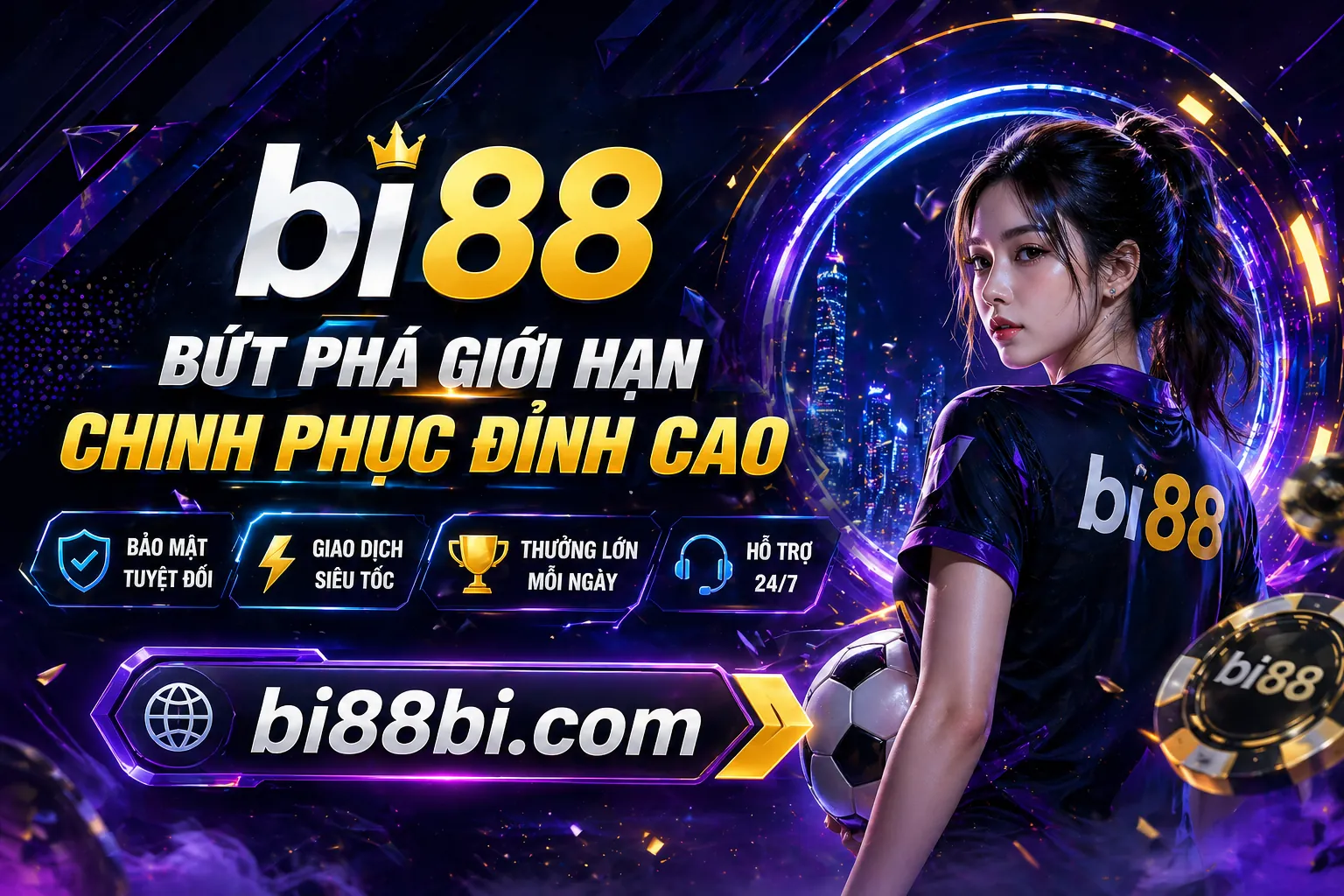 Sân vận động bóng đá với đèn pha sáng rực và đồ họa cá cược thể thao, tượng trưng cho trải nghiệm cá cược thể thao sôi động tại CE88 Nổ Hũ